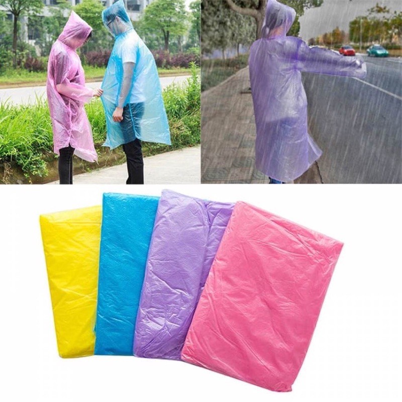 KHS* THIN PLASTIC Disposable Raincoat 
