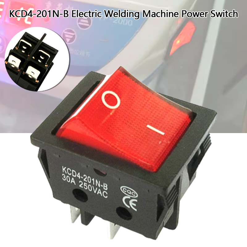 Welding Machine Power Switch 4Pin 30A 120/250VAC Electric Heater Switch