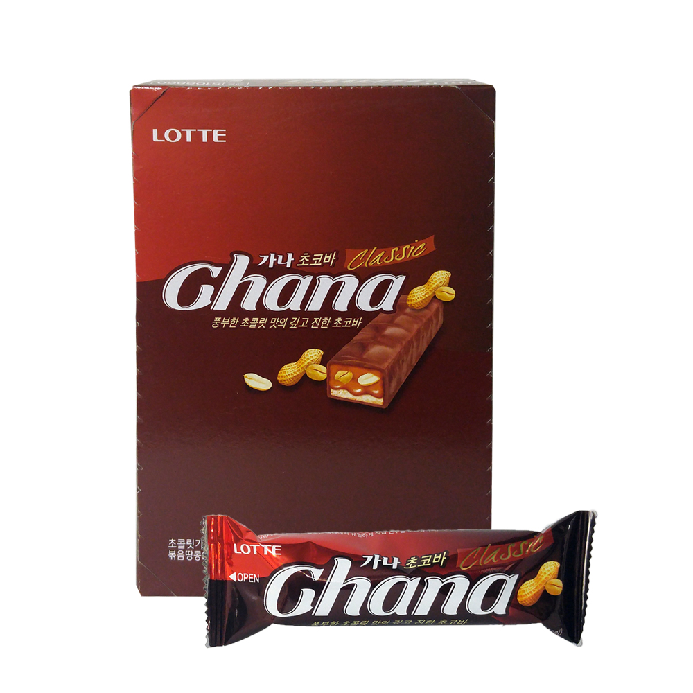 LOTTE GHANA CHOCOLATE BAR PEANUT 12PCS 45G | Lazada PH