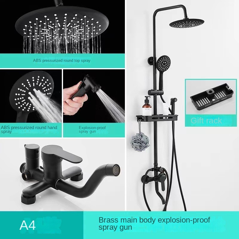 TATO 4 In 1 Shower Set 304 Stainless Shower Set With Faucet Hot And Cold Shower Set Lazada PH