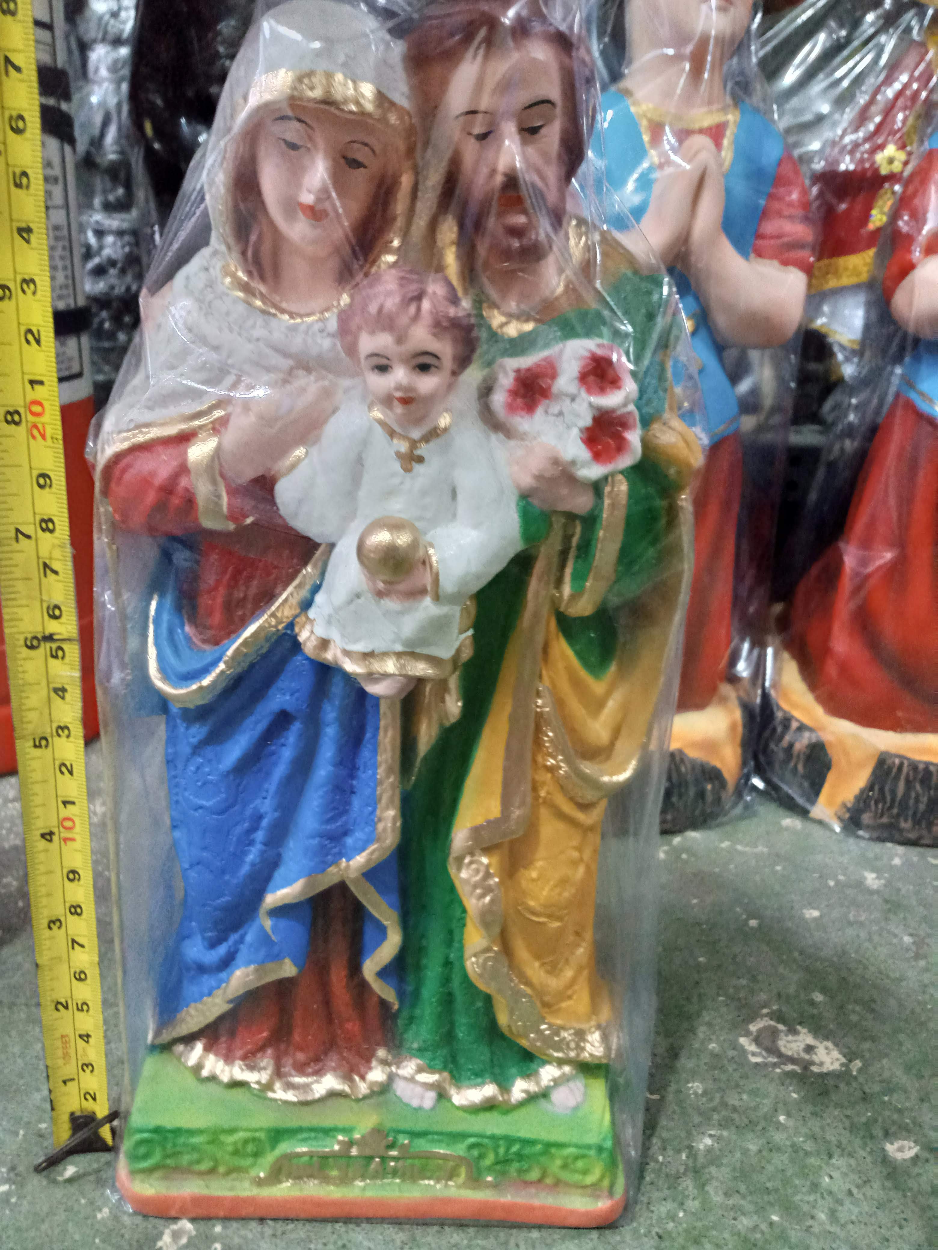 The Holy Family Figurine Ceramics 12 inches Sagrada Familia Pamilya ...