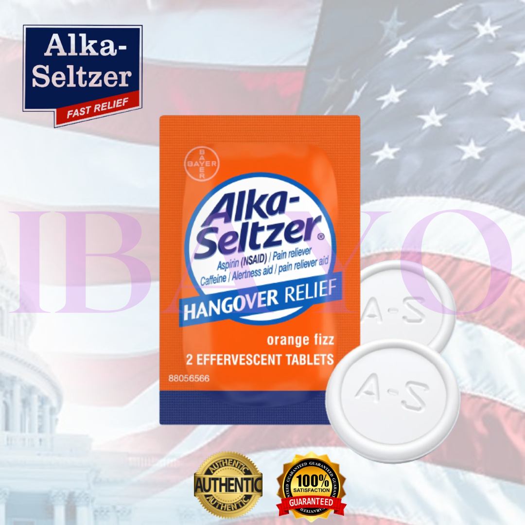 ALKA-SELTZER ORIGINAL FAST RELIEF OF HEADACHE, HANGOVER MUSCLE AND BODY ...