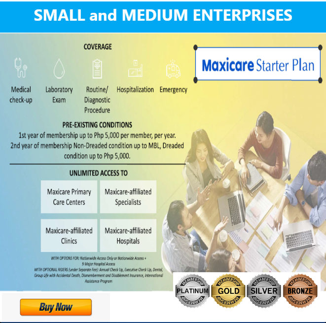 Maxicare STARTER PLAN Complete quality healthcare coverage for STARTING