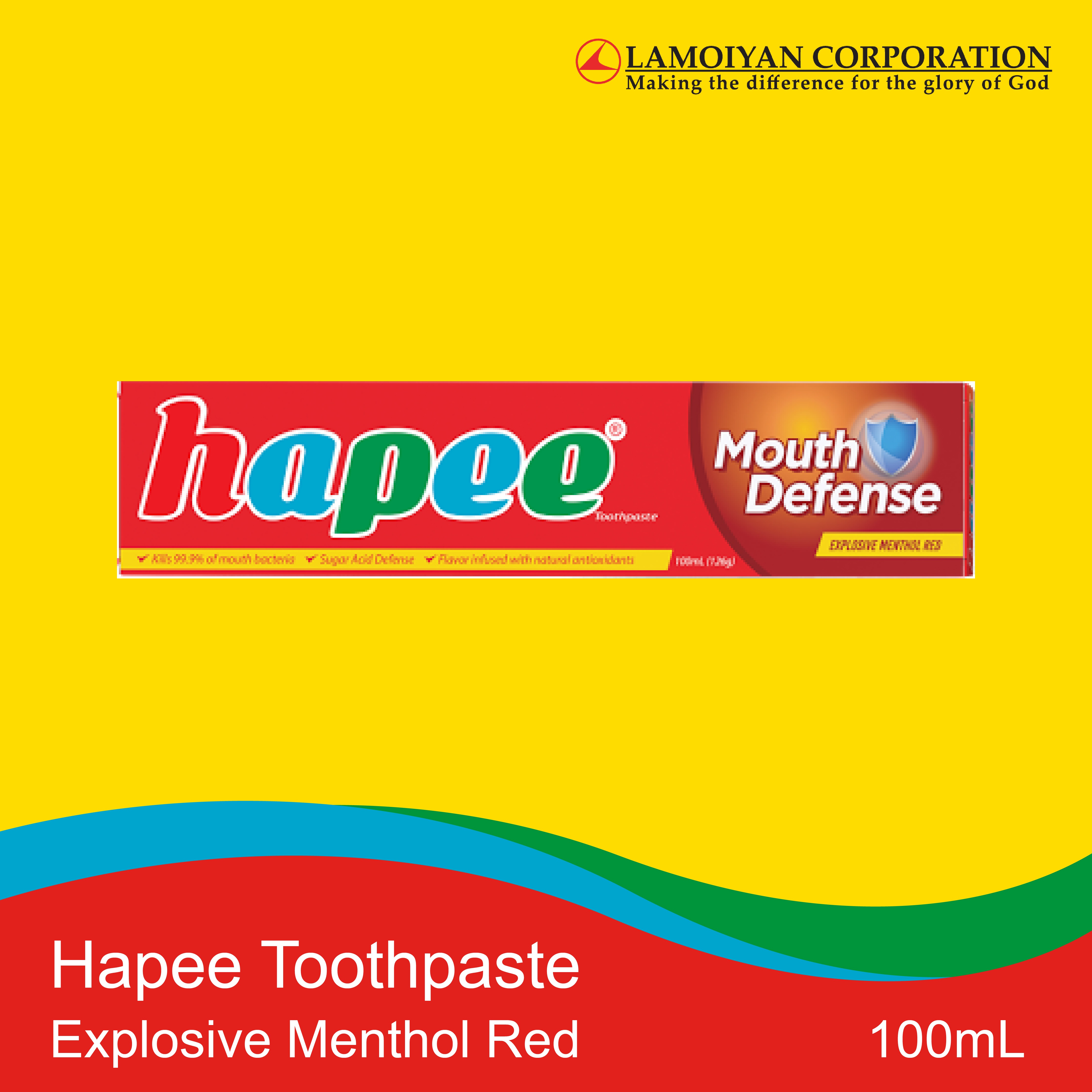 Hapee Toothpaste Explosive Menthol Red 100mL Lazada PH