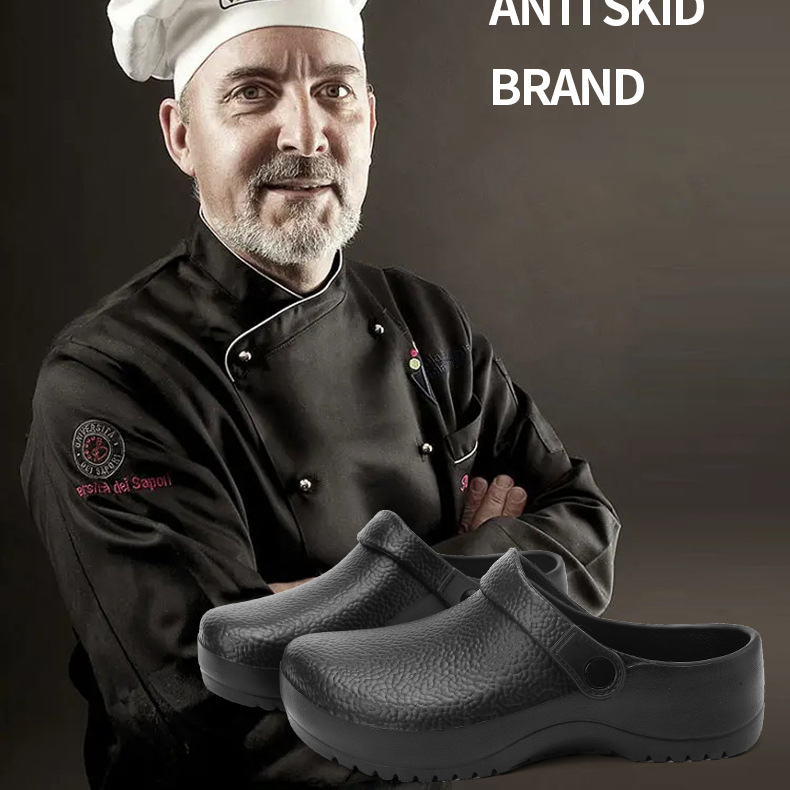 Clog Shoes for Men Kitchen Chef Shoes Men Chef Shoes for Women Mule Shoes  Waterproof and Anti Scalding Size 38-42