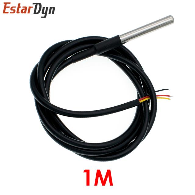 DS18B20 Temperature Sensor Module Kit Waterproof 100CM Digital Sensor ...