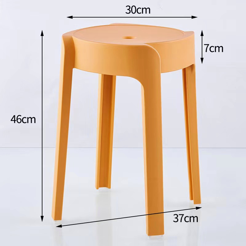 【4 color】Plastic Stool Chair Dining stool Bar stools chair Sturdy