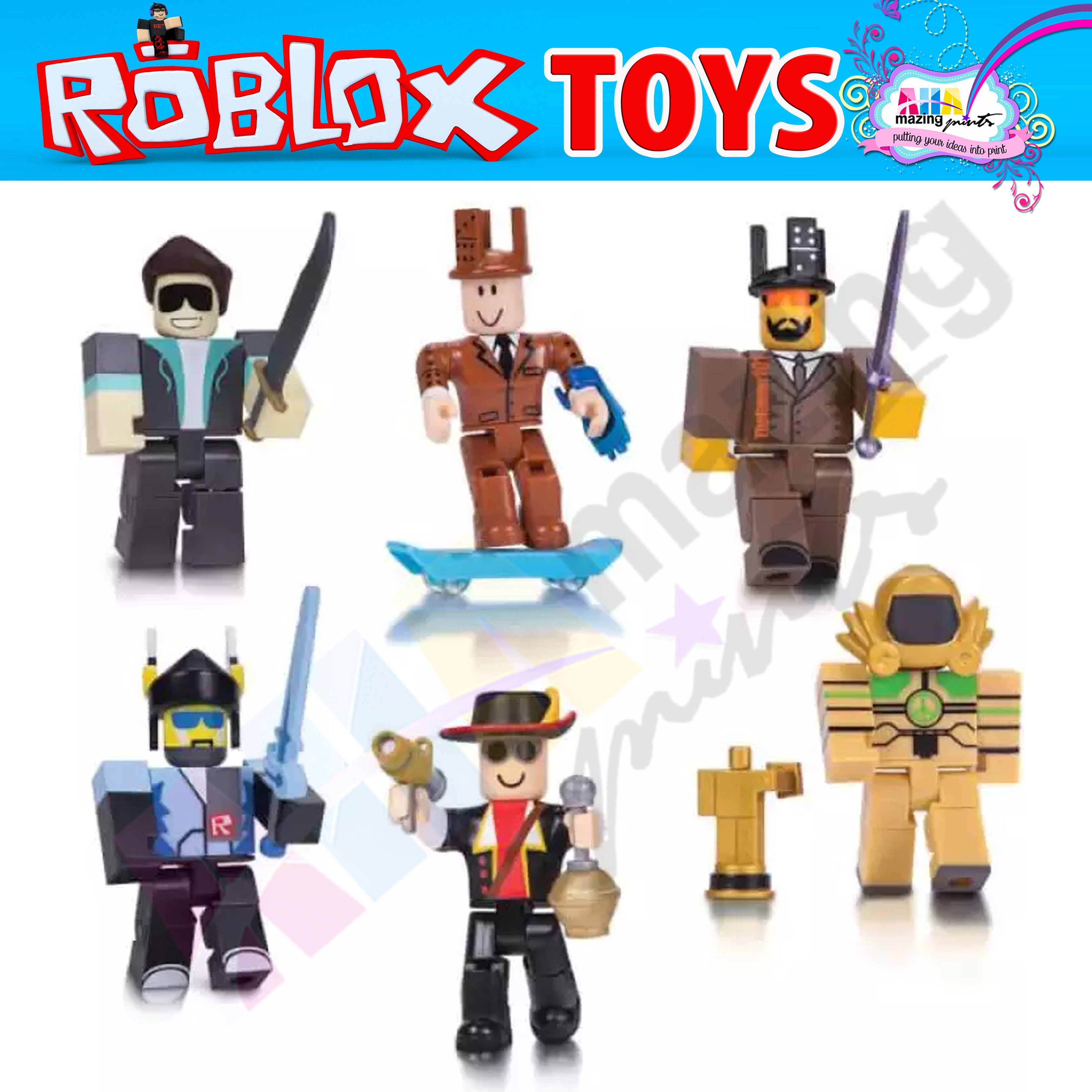 Roblox Toys Figures Blocks Action 6pc/set Minifigure 7cm PVC Suite Dolls  Toys Anime Model Figurines for Decoration Collection Birthday Gifts Kids  for Boys and Girls, Christmas Gifts