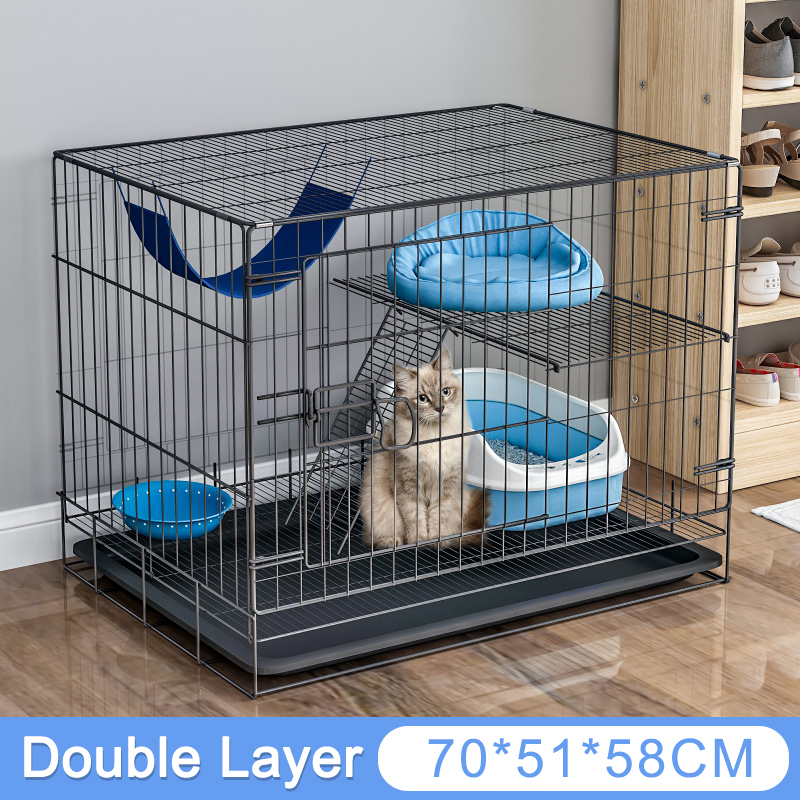 Pet New Land Cat cage 3 layes Foldable Easy Assemble cage for cat 2/3