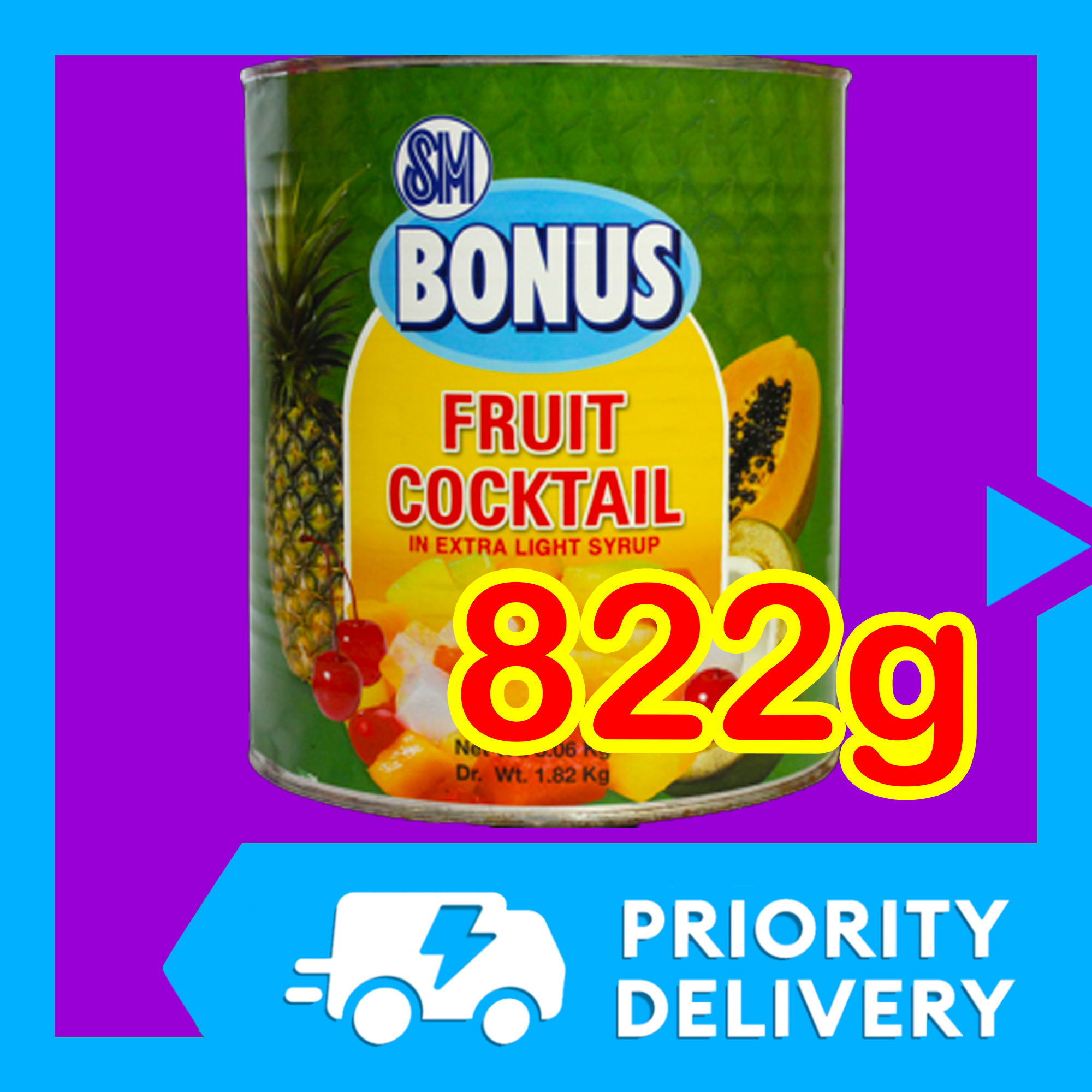 822g Sm Bonus Fruit Cocktail Mix Fruits Sale Can Del Monte Todays Alternative Xa Baking Supplies