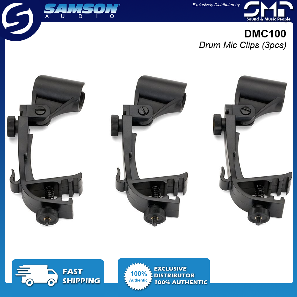 Samson DMC100 Drum Rim Mount Clips for Instrument Mics(3Pack) Lazada PH