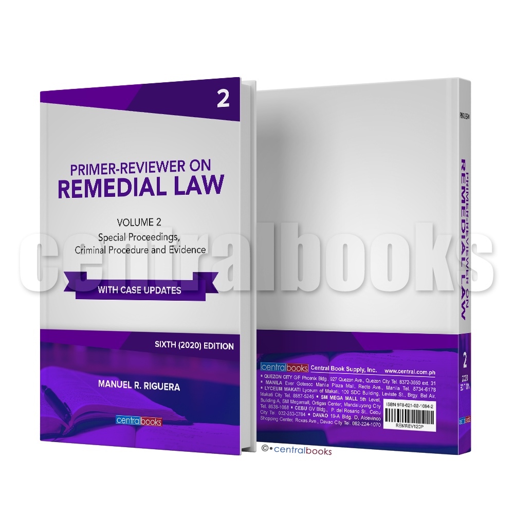 【SPOT HOT SALE】 New 2021 Primer Reviewer in Remedial Law Volume 2 ...