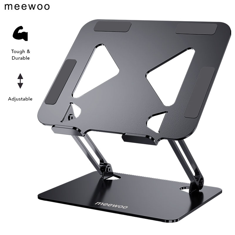 Meewoo Laptop Stand Adjustable Liftable Aluminum Laptop Riser Portable