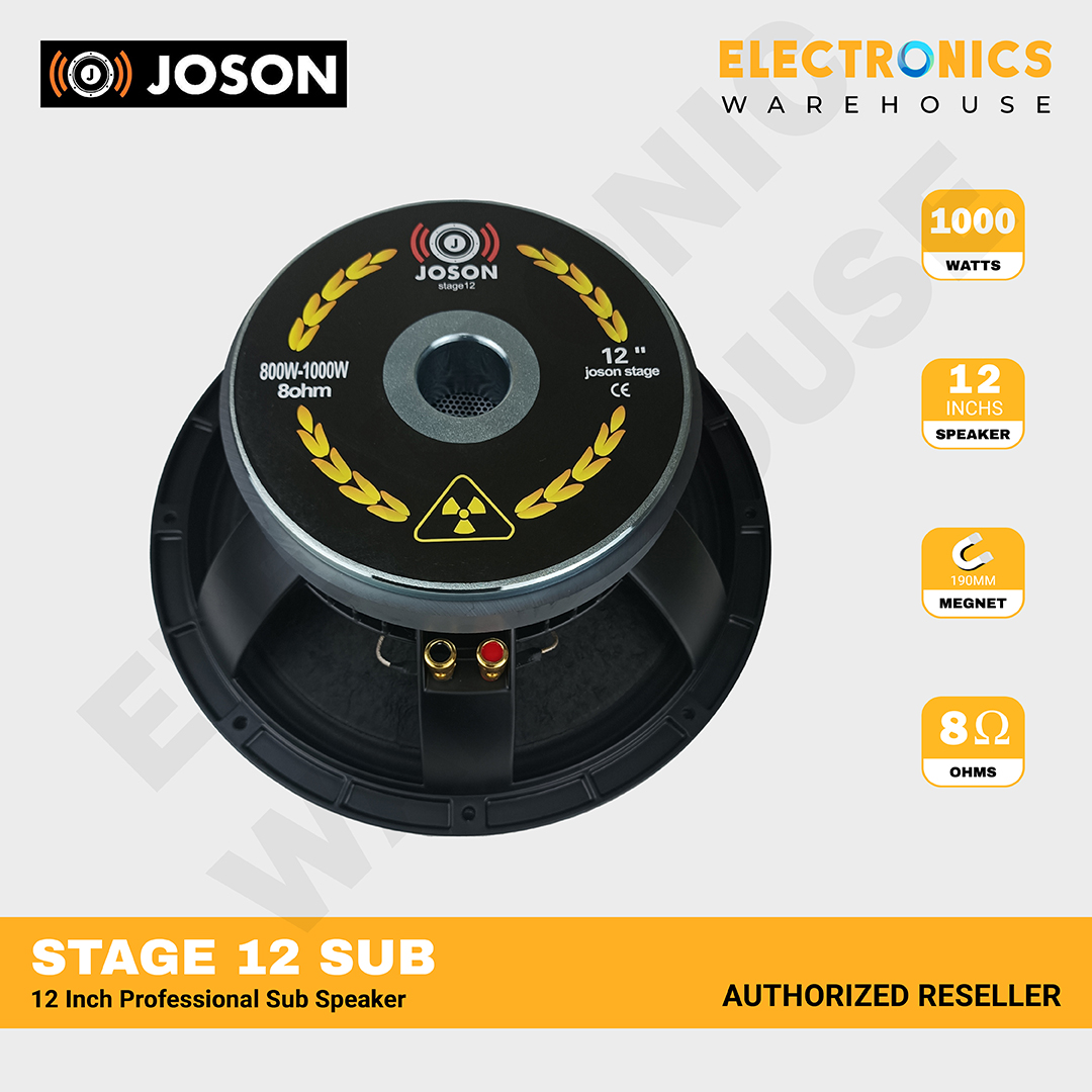 Joson Stage 12 Sub 8001000W 12 Inch Professional Sub Speaker Lazada PH