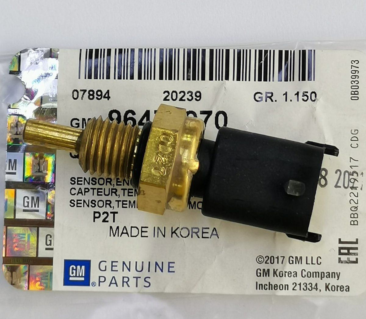 GM Radiator Coolant Temperature Sensor ( Radiator ) for Chevrolet Spark