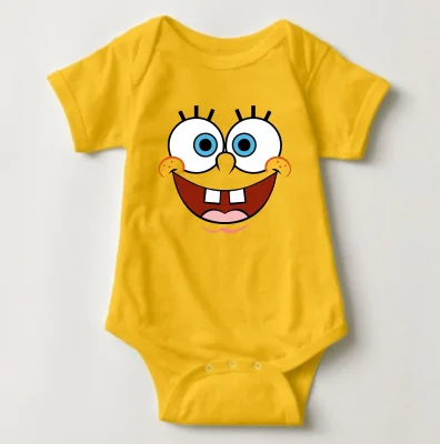 Baby Character Onesies with FREE Name Back Print - Spongebob