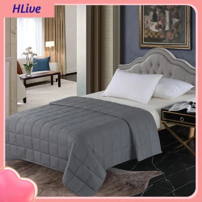 HLive overseas 7kg / 9kg Weighted Blanket, Premium Soft Cotton Heavy Blankets, Sleep Helps Reduce Anxiety, Winter Warm Quilt, Queen / Full Size, Suitable for 55kg-110kg Weight Adults