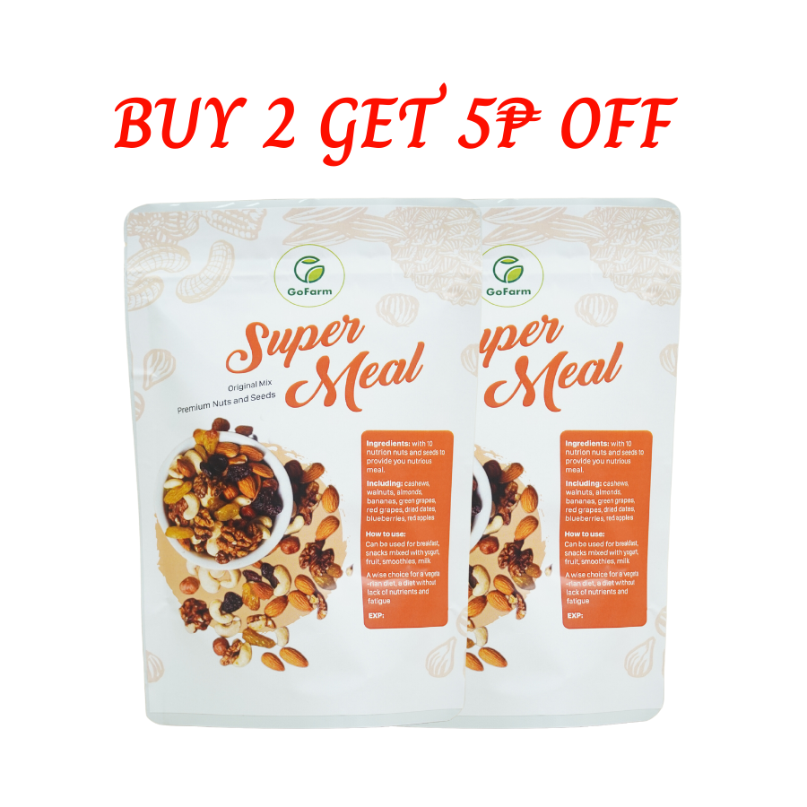 Super meal mix nuts Gofarm granola mixed fruits & nuts granola cereal