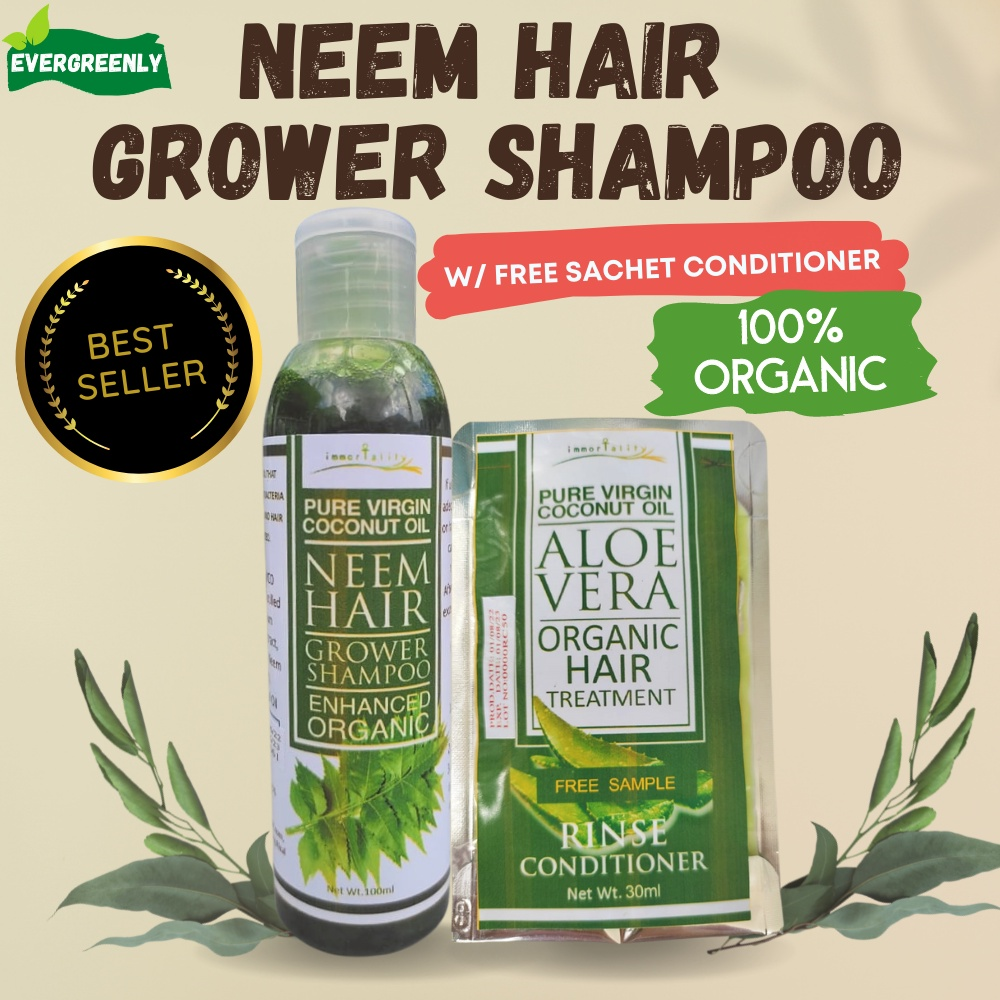EG Hair Grower Shampoo with Neem Extract Anti Dandruff Organic Shampoo