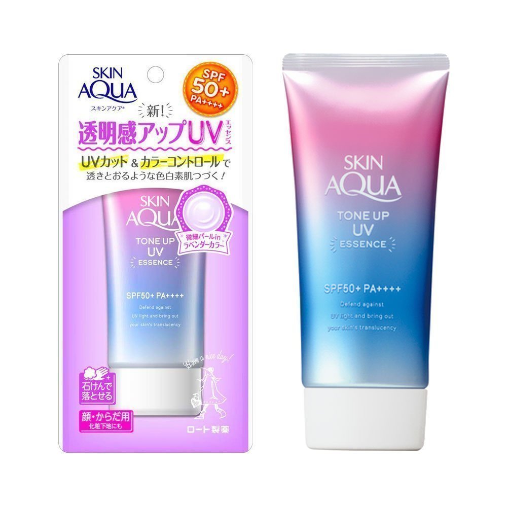 ROHTO Skin Aqua New Sunscreen Tone Up UV Essence SPF50 +++ 80g