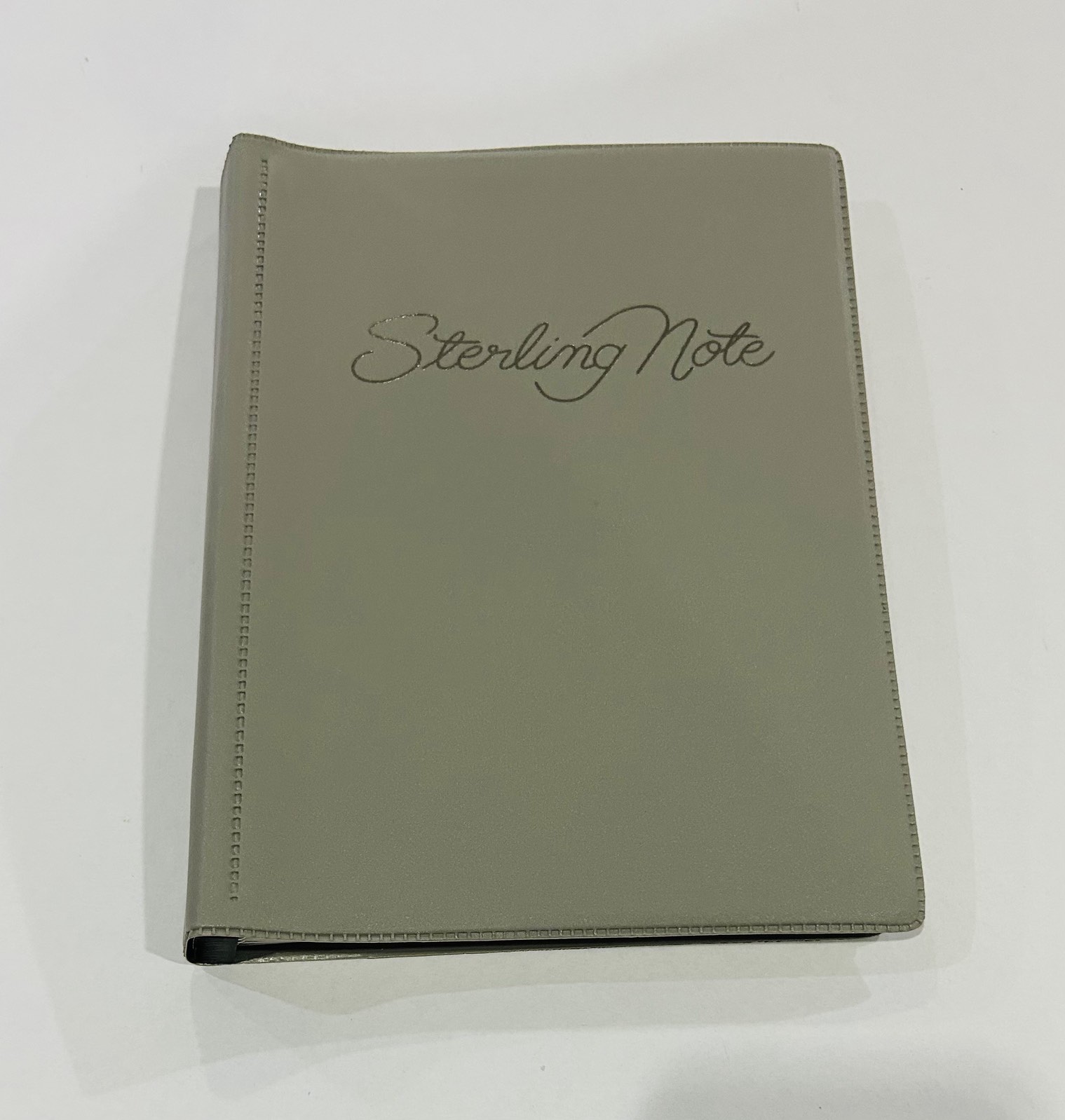 Sterling Plain Leatherette Clip Binder Notebook Random Design