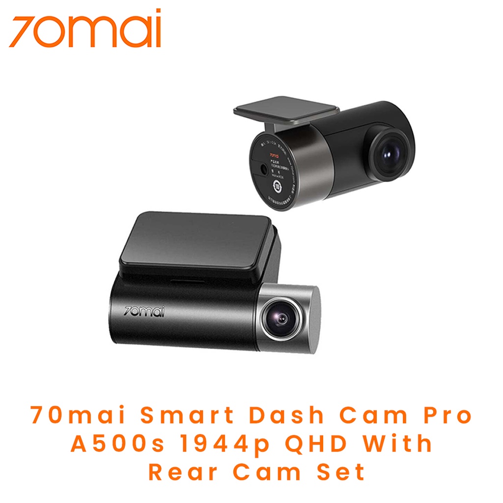 70mai Dash Cam Pro+ A500s1 With Rear Camera Set 1944p QHD Lazada PH