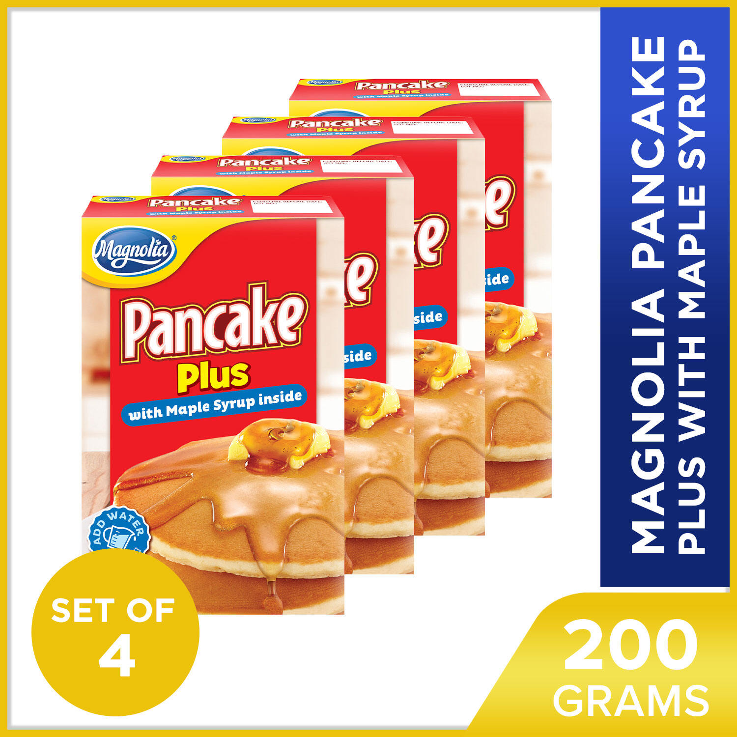 Magnolia Pancake Plus with Maple Syrup (200g) Set of 4 Lazada PH