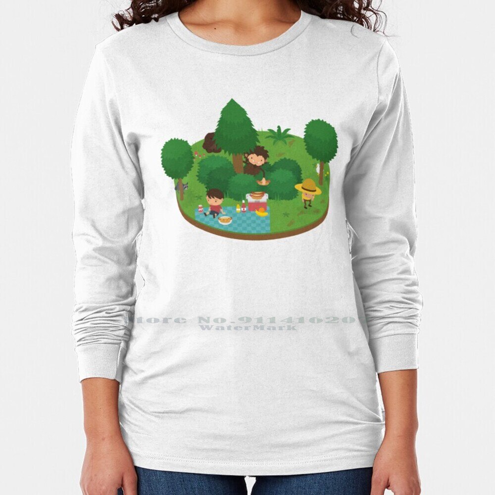 Sneaky Sasquatch Floating Picnic T Shirt 100 Pure Cotton Sneaky