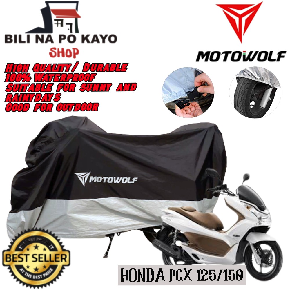 HONDA PCX 160 with Top Box | Motowolf Motor Cover With Lock hole and ...