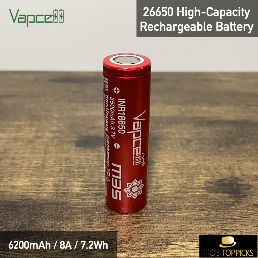 25a rechargeable lithium baterya vapcell inr18650