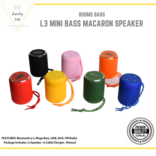 Booms Bass L3 Mini Macaron Bluetooth 
