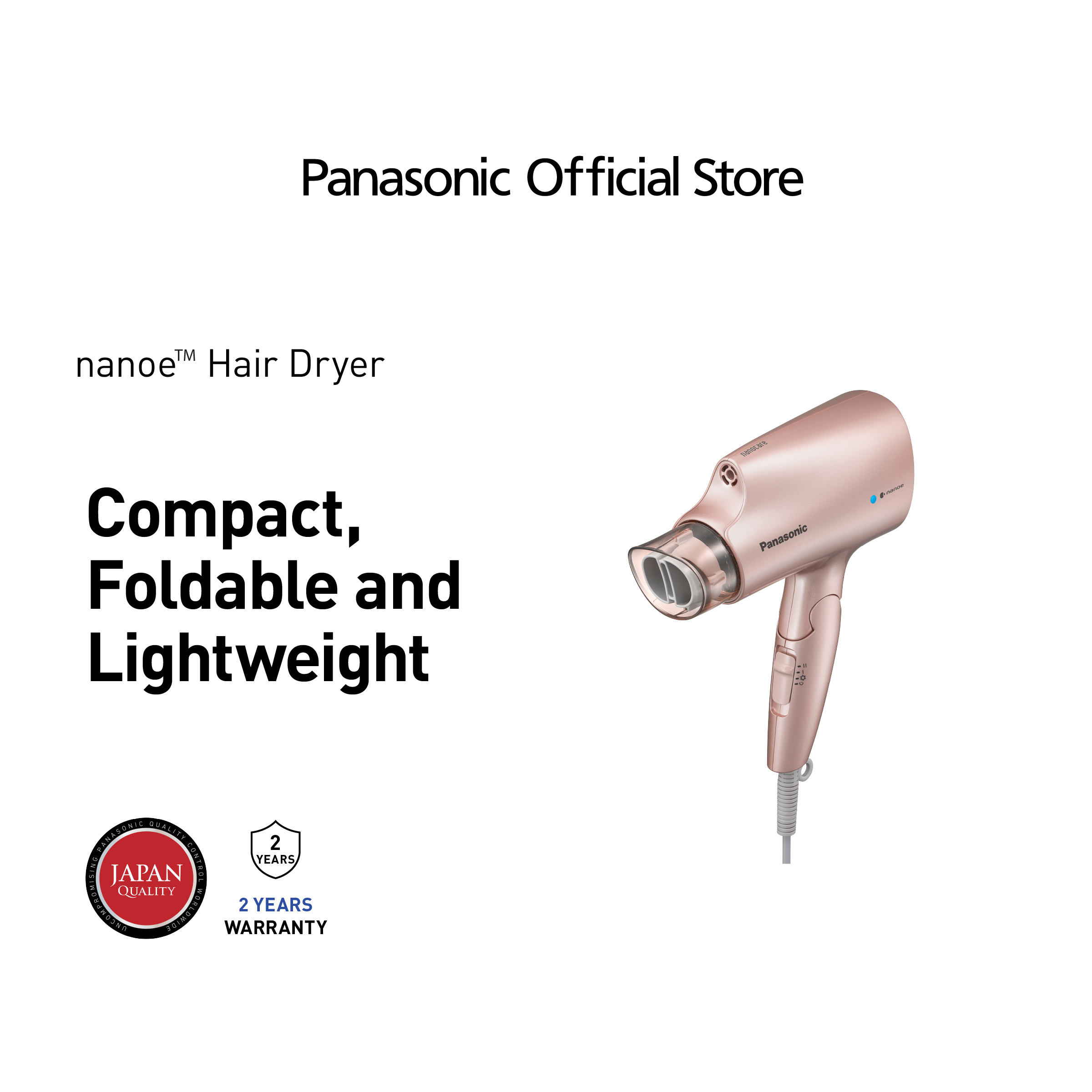 Panasonic Beauty Hair Dryer with nanoe™ Technology EH-NA27 (1200 W