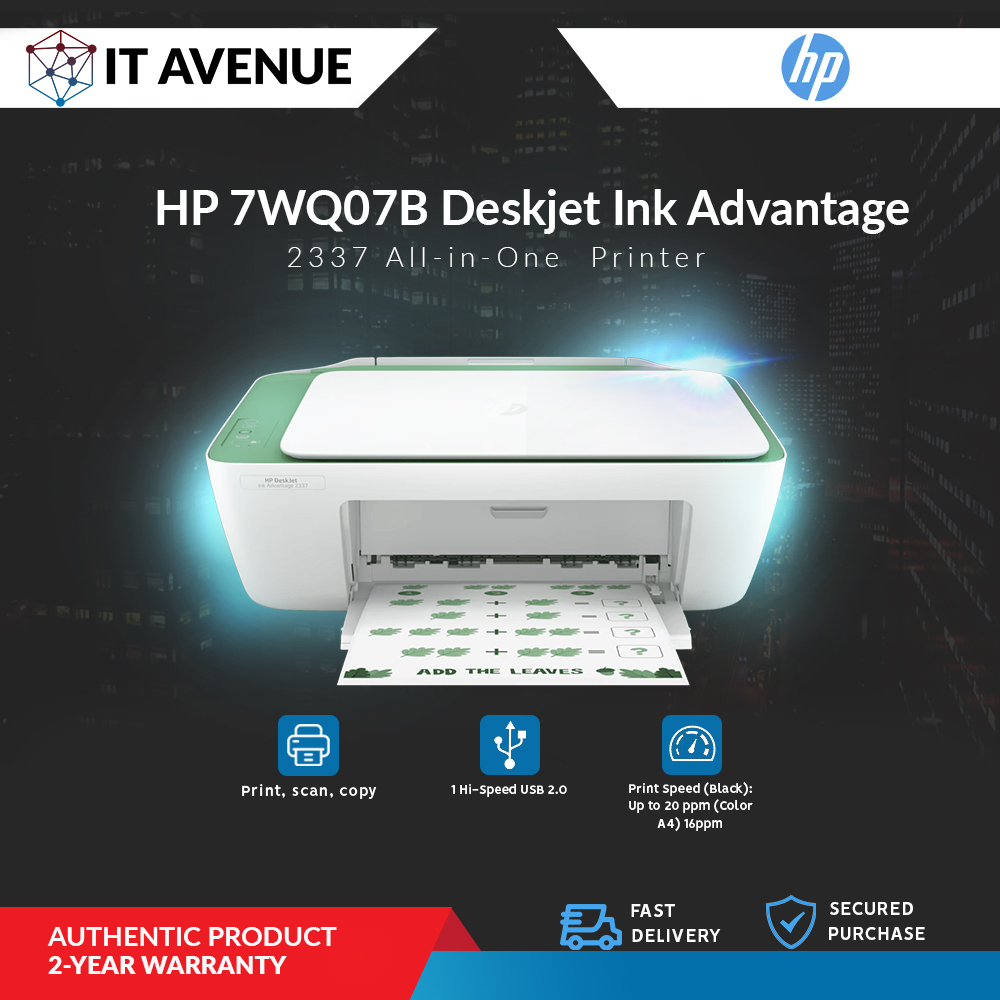 HP DeskJet Ink Advantage 2337 AllinOne Printer Lazada PH