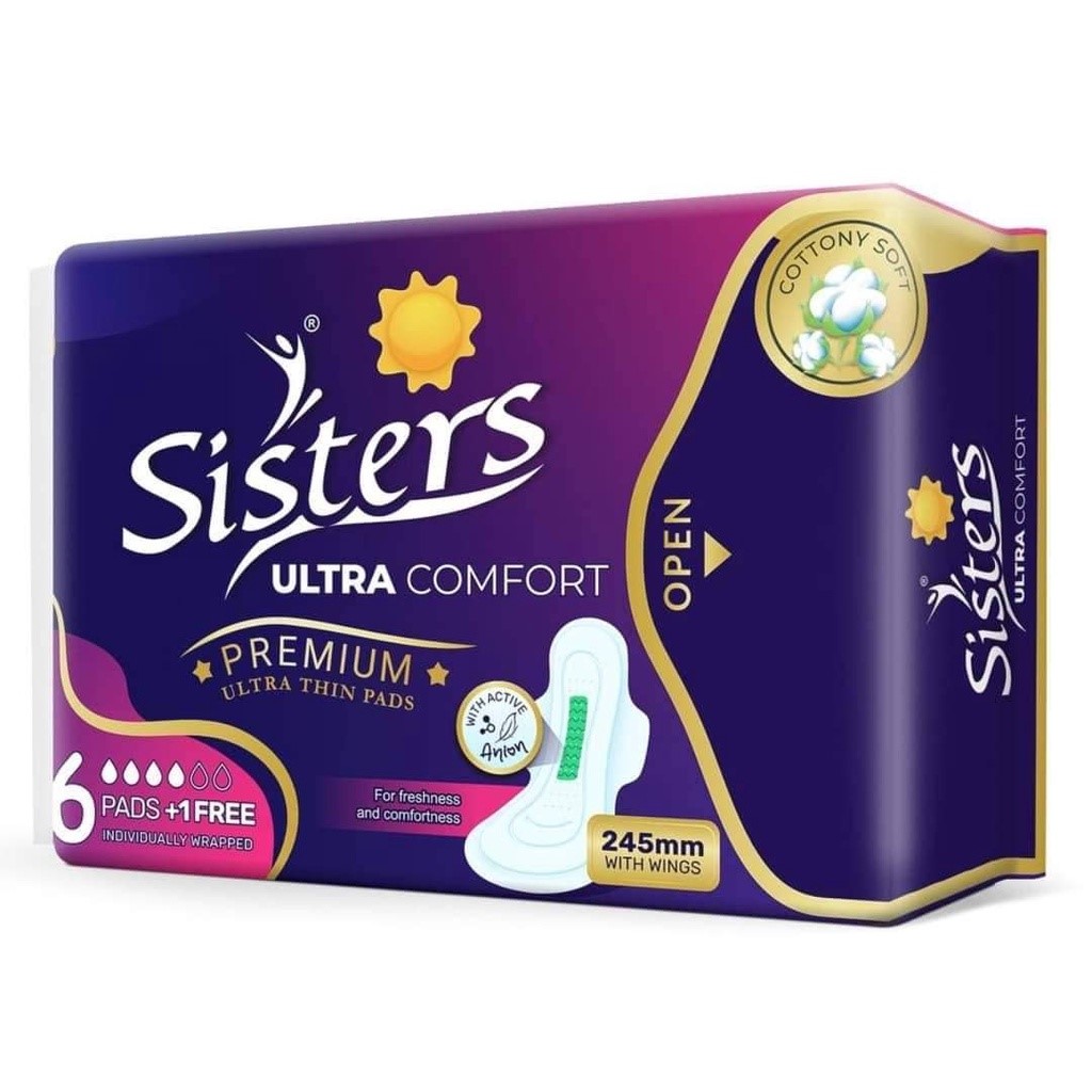 Sisters Ultra Thin Pads with wings 6's napkin | Lazada PH