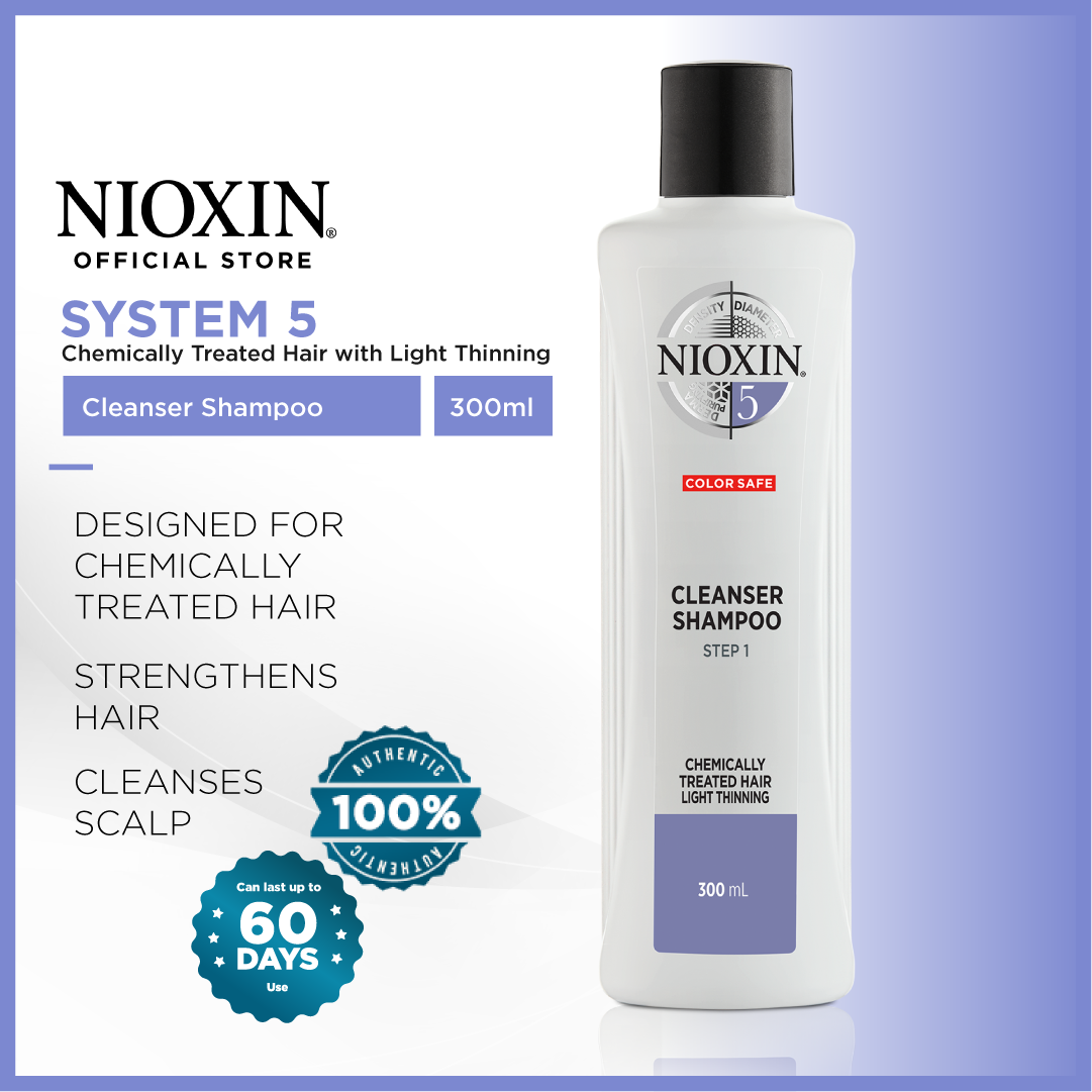 NIOXIN [System 5] Cleanser Shampoo for Permed Straightened or Bleached