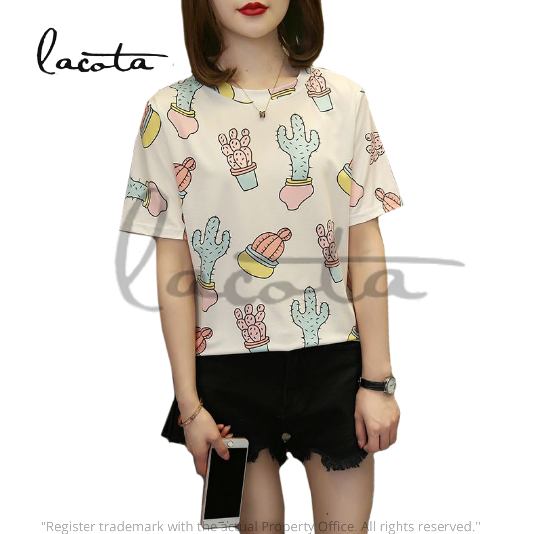 LACOTA FASHION Donald Duck Printed Korean Style T-shirt For Women | Lazada  PH