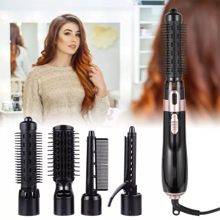 4 in 1 Multifunctional Electric Hair Dryer Curler Ionic Comb Big Wave ...