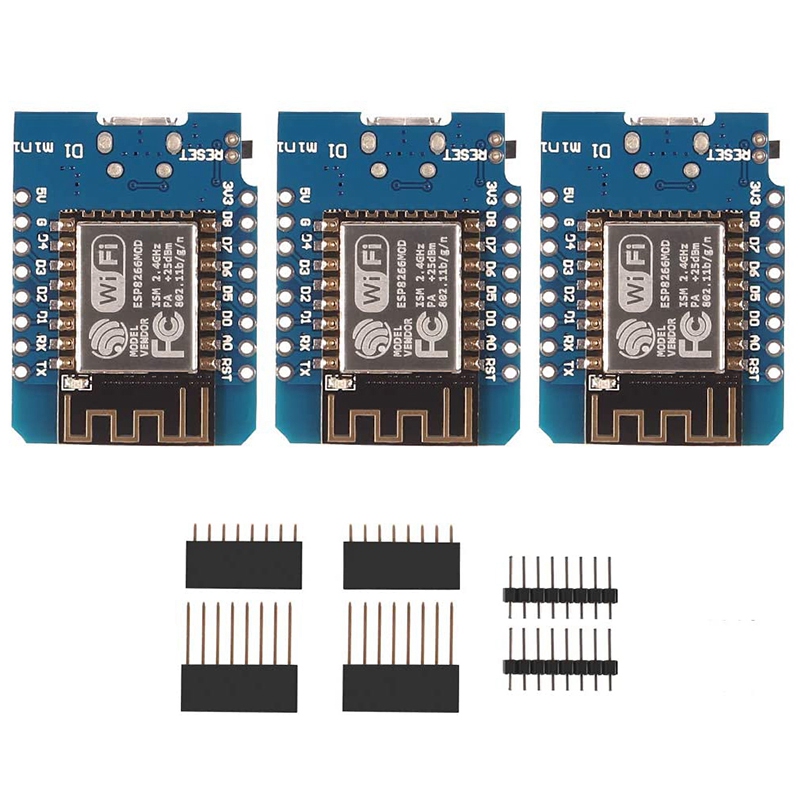 3 Pcs Esp8266 Esp 12f D1 Mini Modules 4m Bytes Wlan Wifi Internet Development Board For Arduino 0231