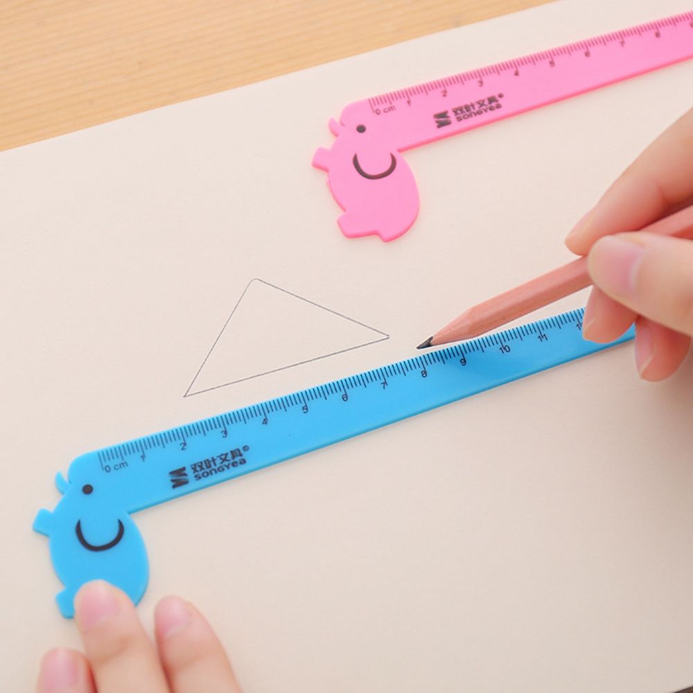 MMLUCK Double Sided Standard Stationery Architect Supplies Engineers Accessory Gauging Tools Ruler Giraffe Ruler Drafting Supplies Straight Ruler