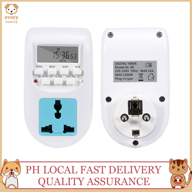 Timer power outlet auto on/off digital display power outlet countdown