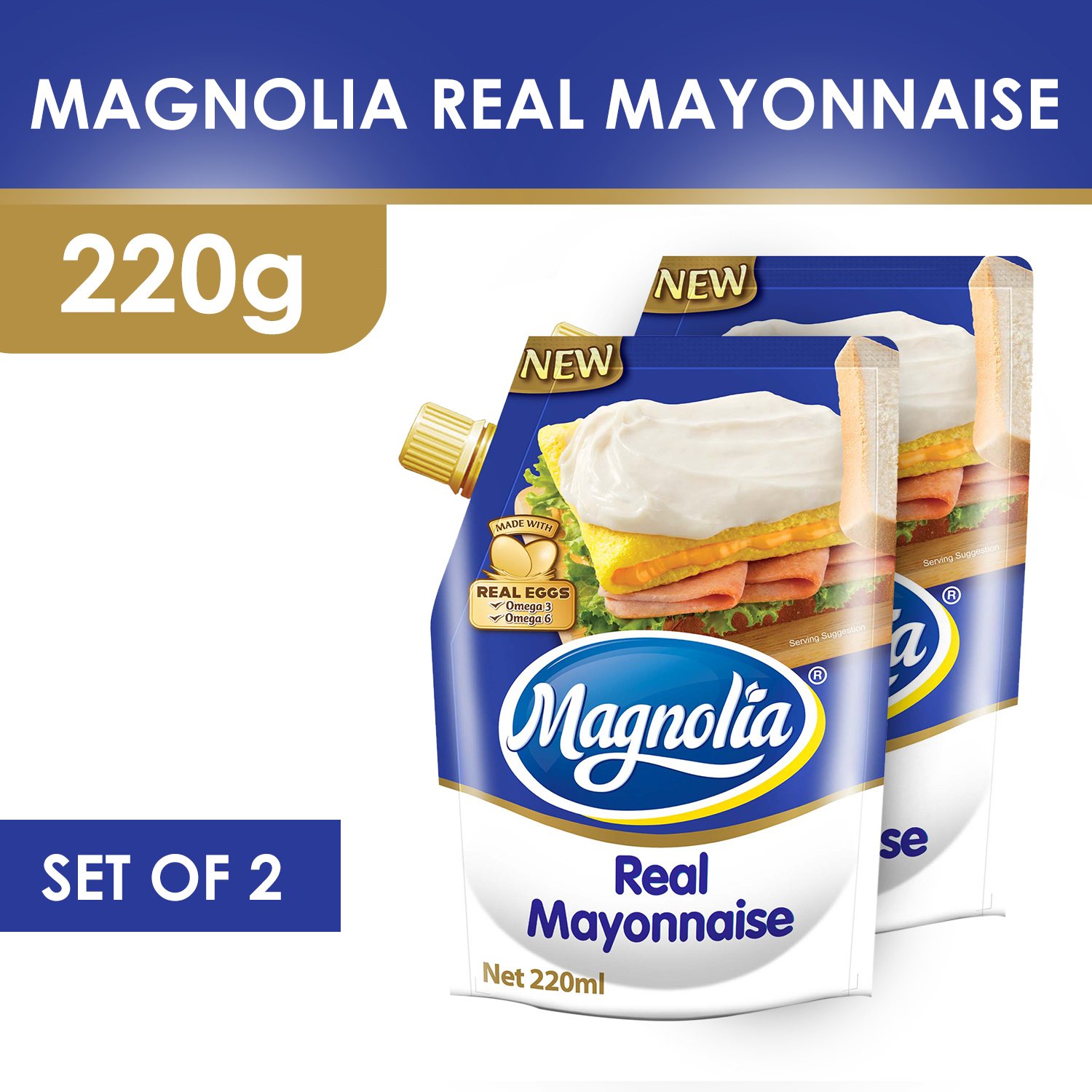 Magnolia Real Mayonnaise (220mL) Set of 2 Lazada PH