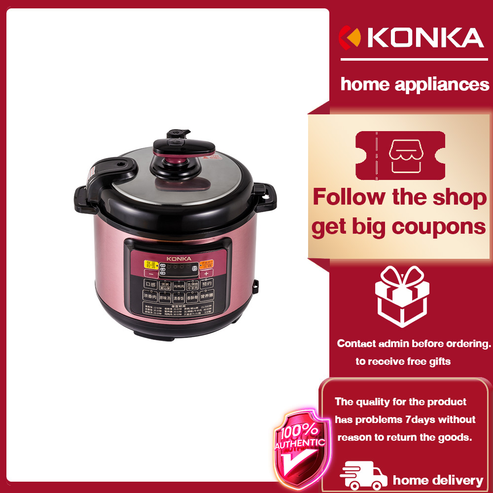 KONKA 5L Multifunctional Electric Pressure Cooker Timer Rice Cooker