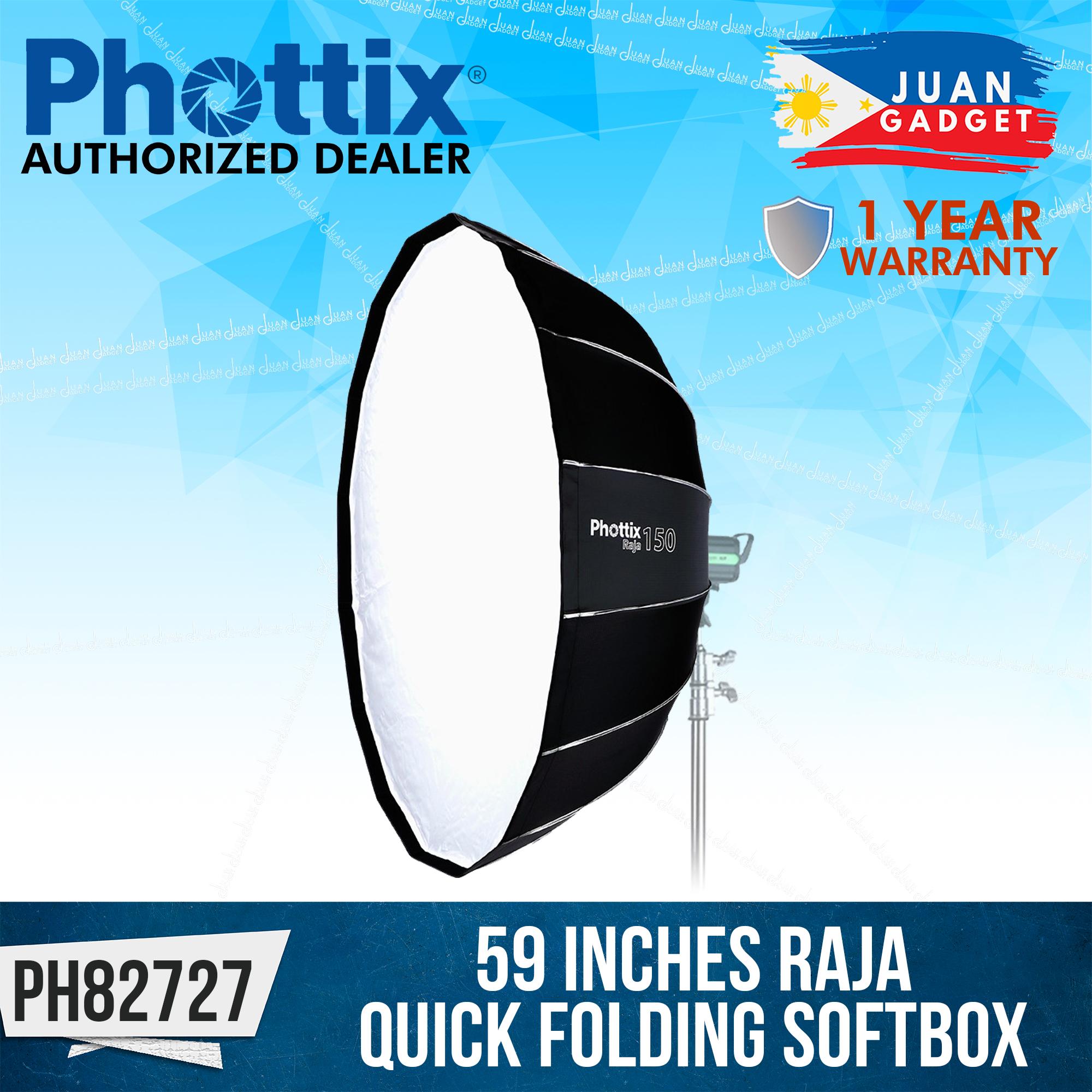 Phottix Raja Bowens Mount Quick Folding Softbox 150cm or 59 Inches 
