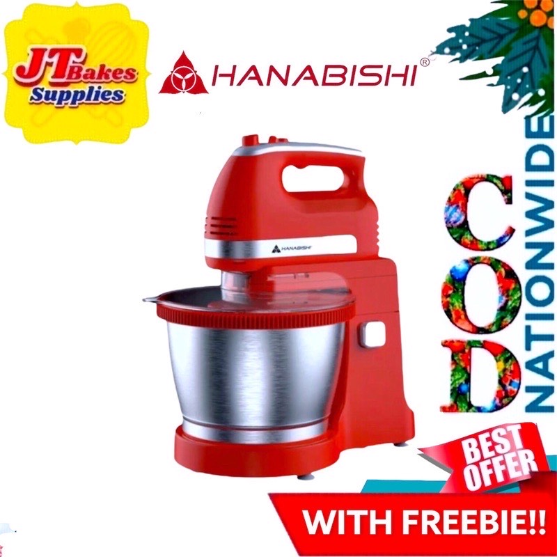 Hanabishi Stand mixer HHMB1600SS 3.5 Liters with freebie Lazada PH