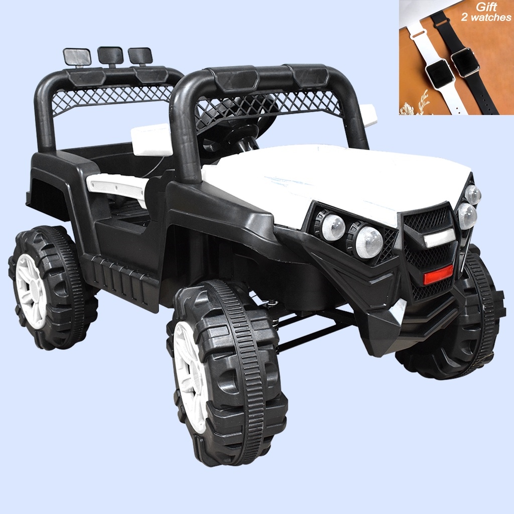 Children Electric Jeep Offroad 4wheel Vehicle Super Kid Ride on Car Outdoor Remote KIDS WATCH