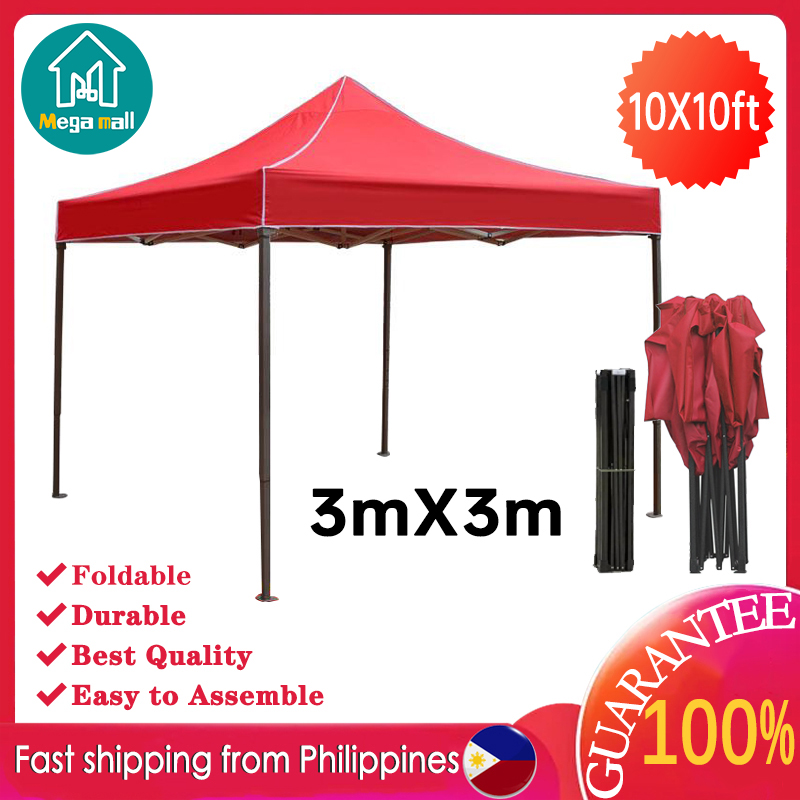 Mega Mall 3x3M Foldable Retractable Tent Canopy Tent Outdoor With Steel Stand Outdoor Canopy