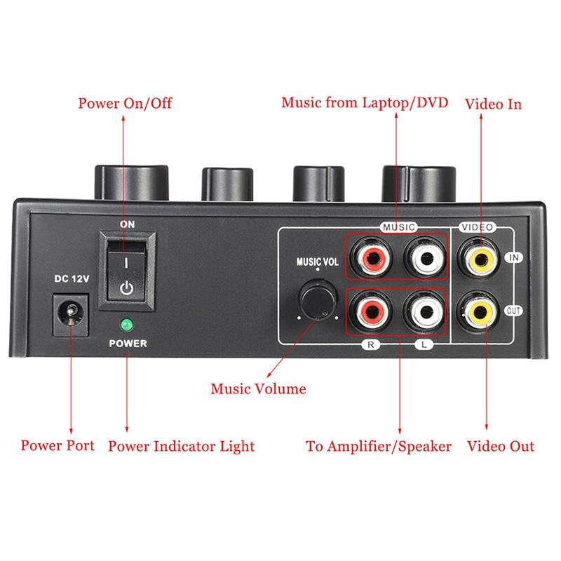 Audio Sound Mixer Professional Audio System Portable Mini Digital Audio