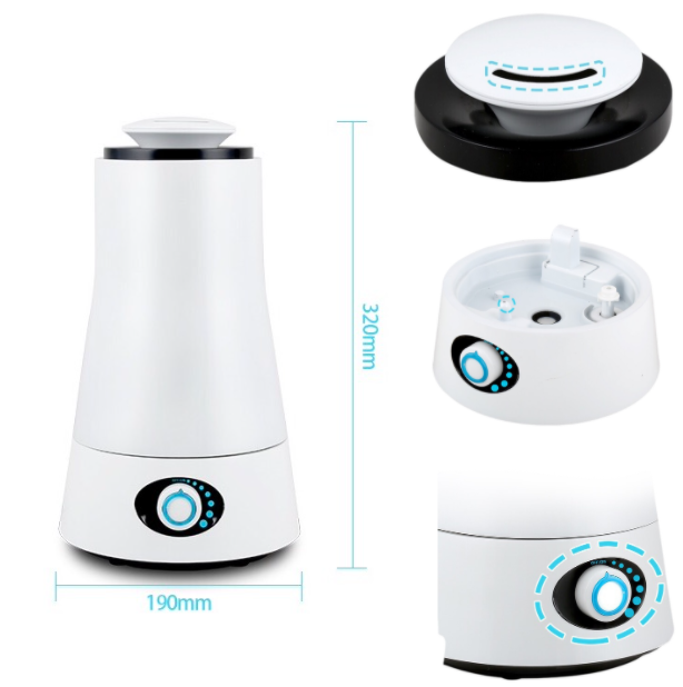 Low Noise Ultrasonic Blue Water Air Humidifier Humidification Lazada PH