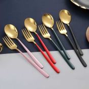 DNG.PH Gold 2in1 Spoon and Fork Set with Pouch