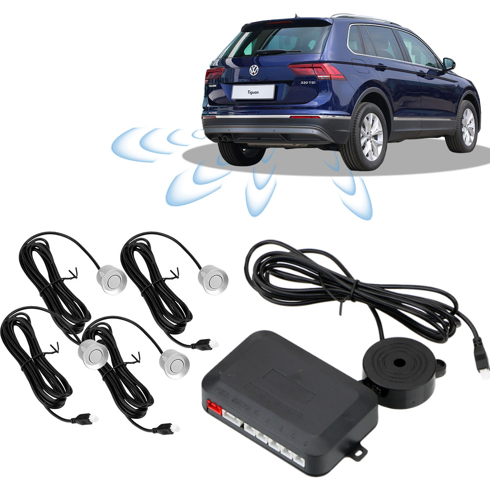 Car Distance Detection System Universal 4 Sensors Buzzer Car Parking